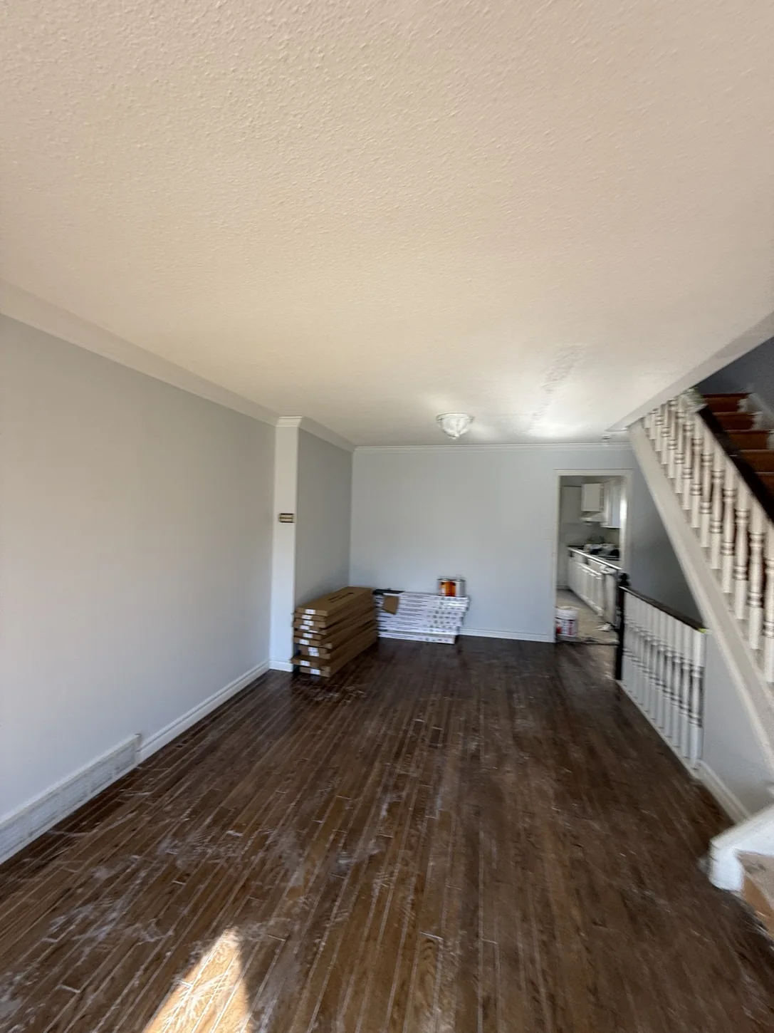 Real residential interior during renovation