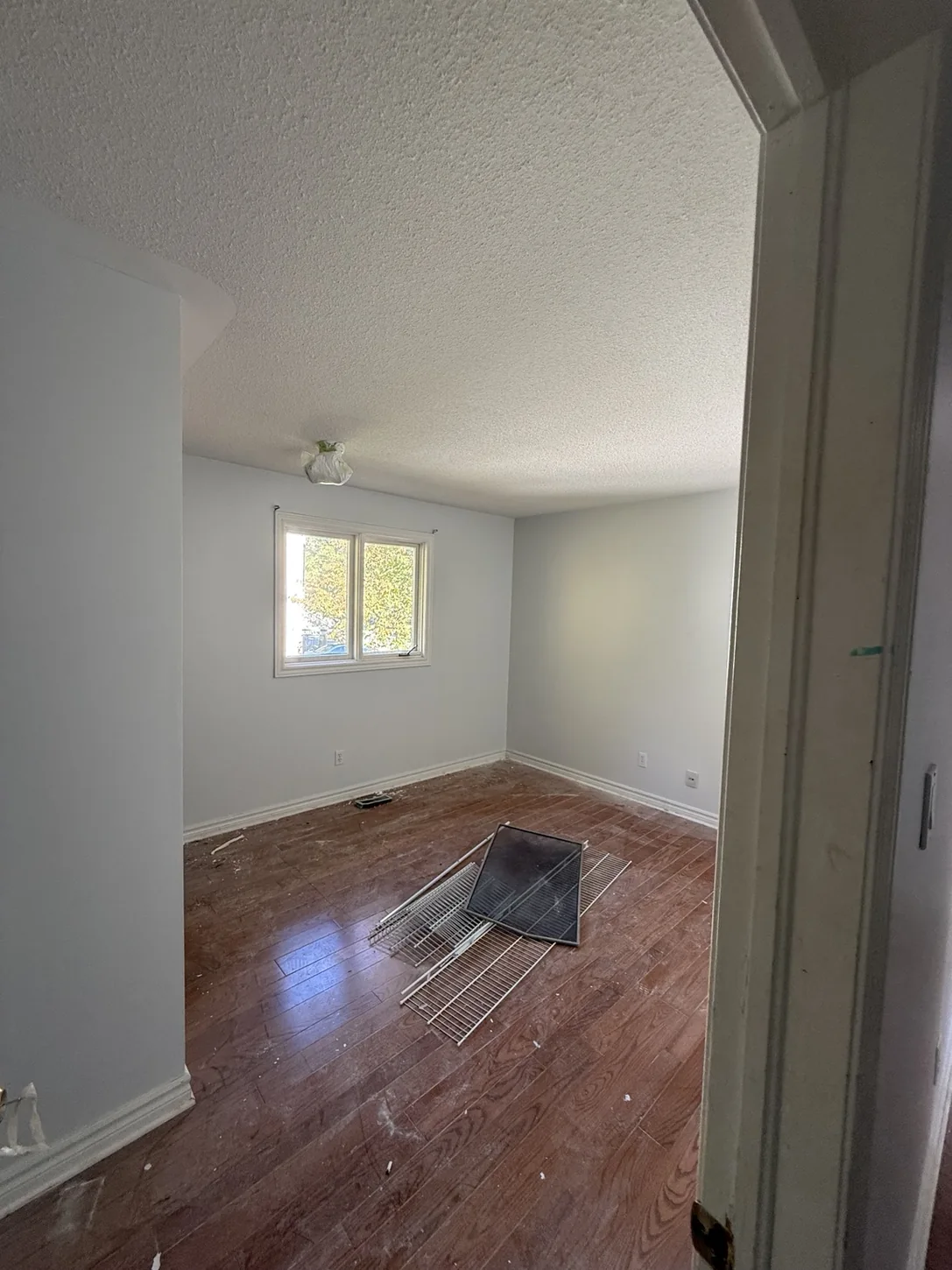 Real residential wall preparation during renovation